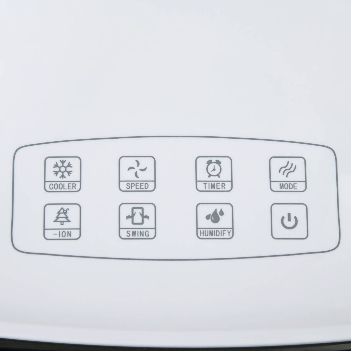 HOMCOM Luftkühler schwarz Polypropylen Kunststoff Edelstahl B/H/L: ca. 31,6x38,2x76 cm