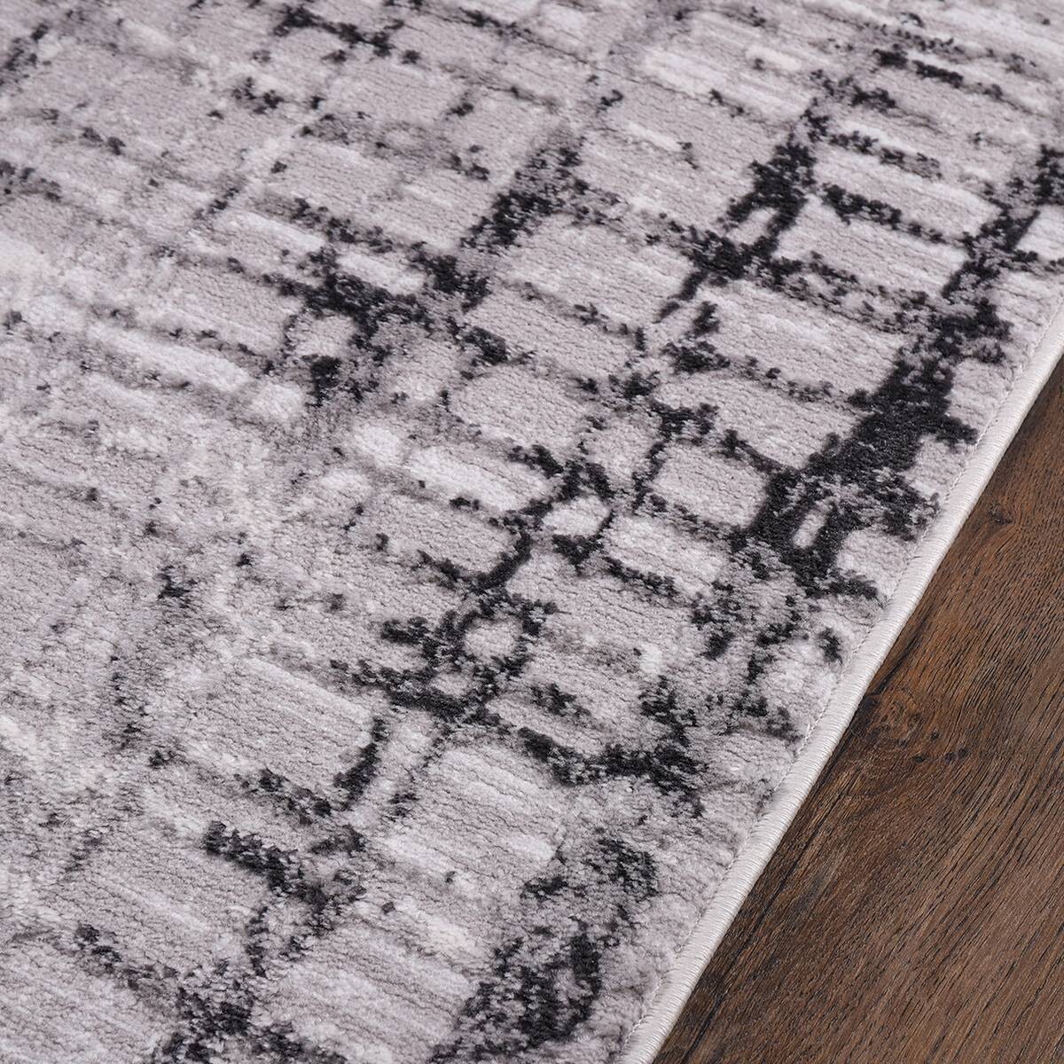 Sanat Teppich Evra hellgrau B/L: ca. 80x300 cm