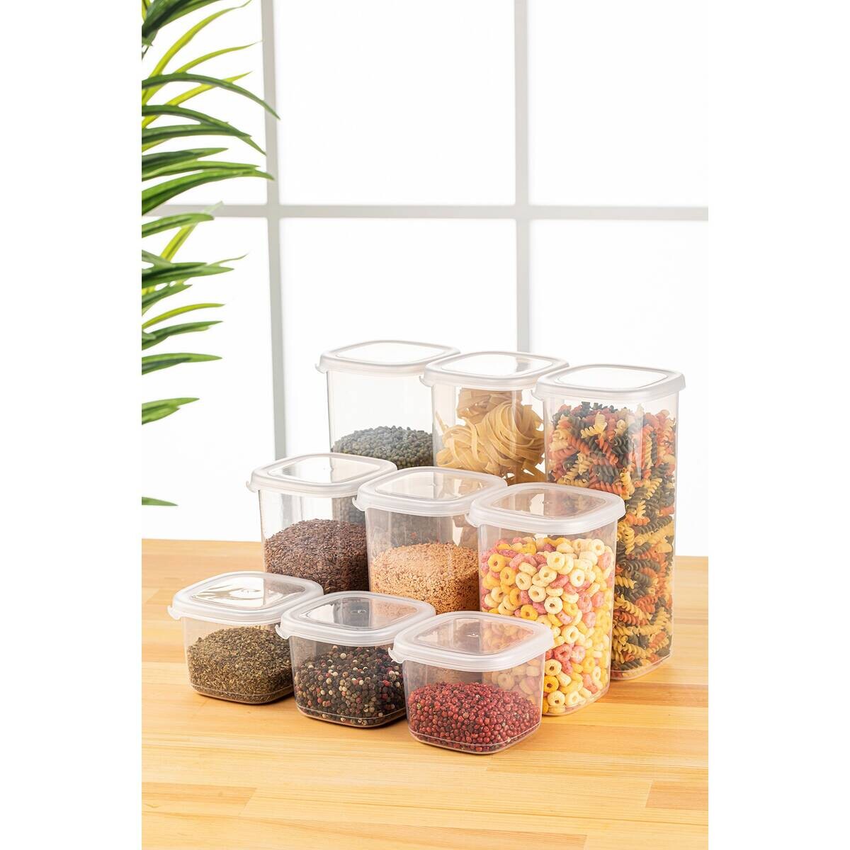 HermiaConcept Vorratsdosenset 9-tlg. weiß