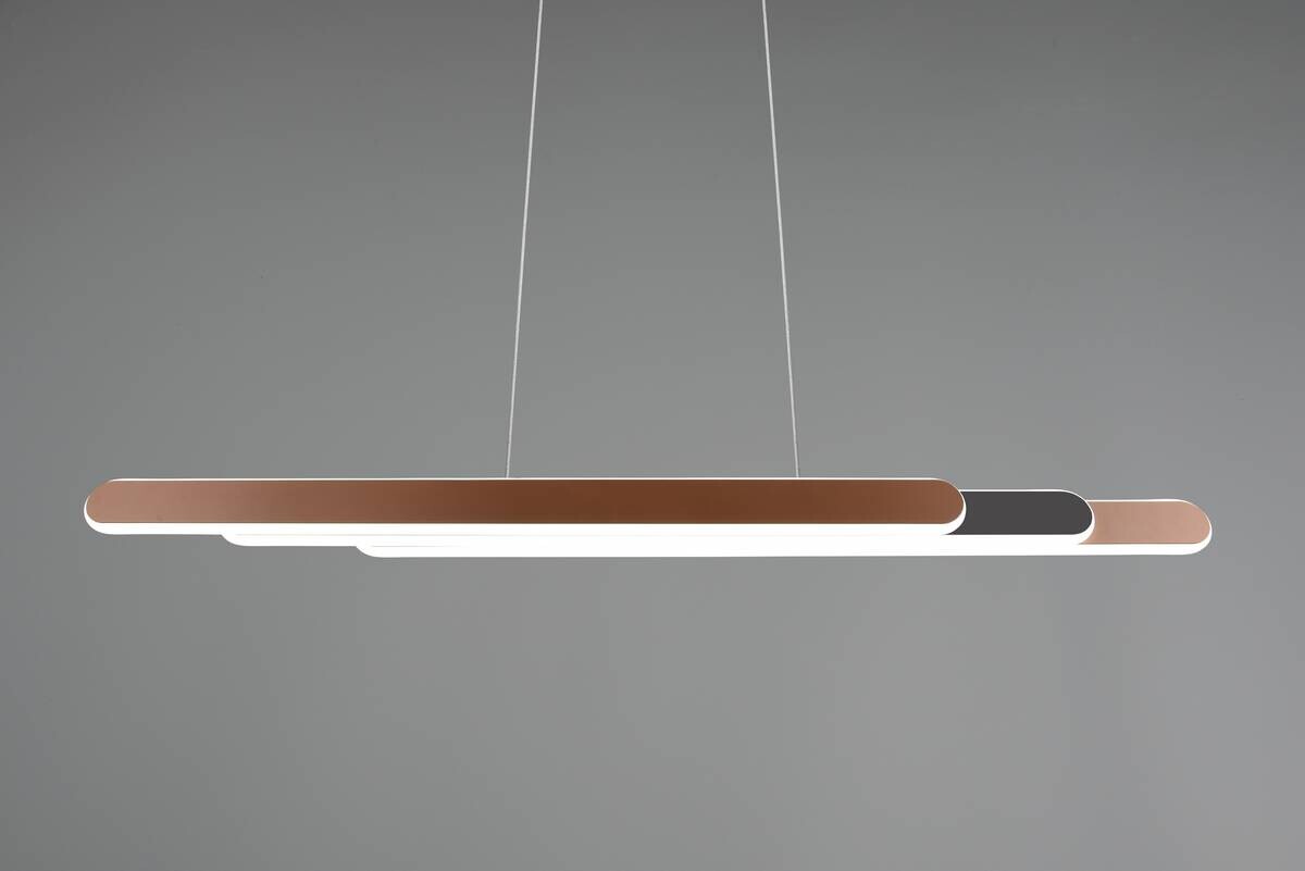 Reality LED-Pendelleuchte kaffee Metall