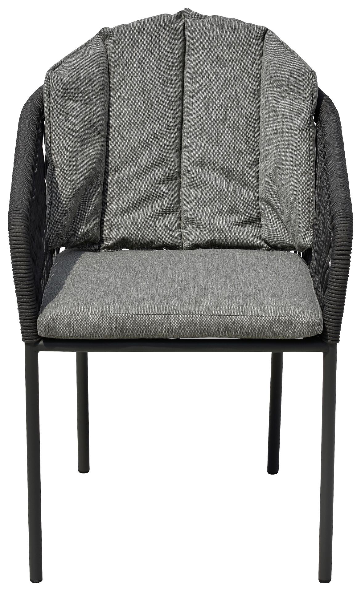 POCOline Gartenstuhl grau Webstoff B/H/L: ca. 68x79x58 cm