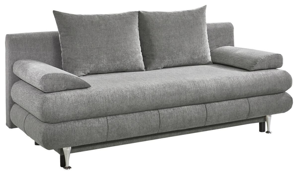 Schlafsofa Benfeld grau Microfaser B/H/T: ca. 190x93x92 cm