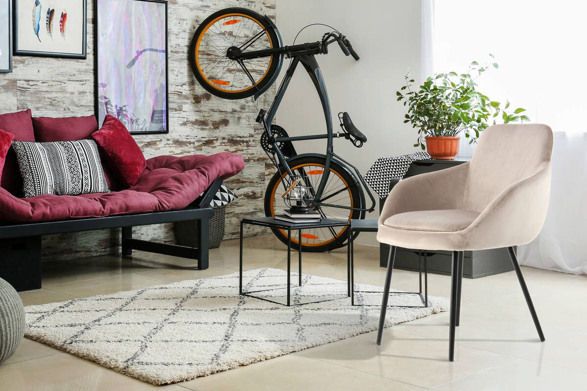 Stuhl Cobain 800 2er hellbraun Microfaser B/H/T: ca. 60,5x81x60 cm