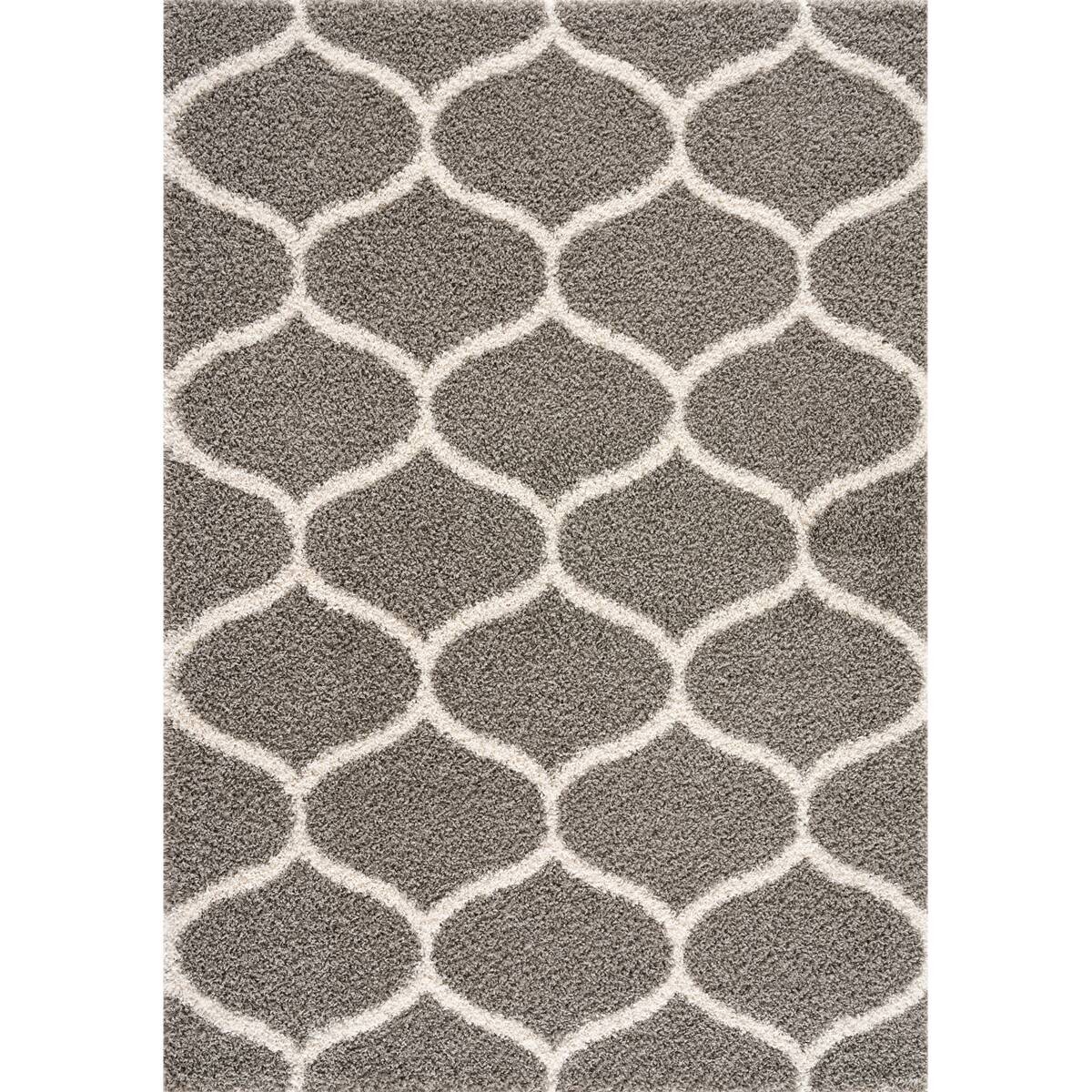 Sanat Hochflorteppich MADRID hellgrau B/L: ca. 80x150 cm