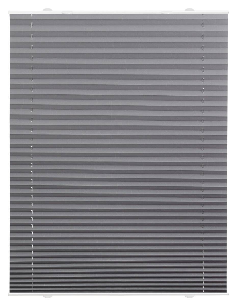 LICHTBLICK Spannplissee grau B/L: ca. 50x130 cm