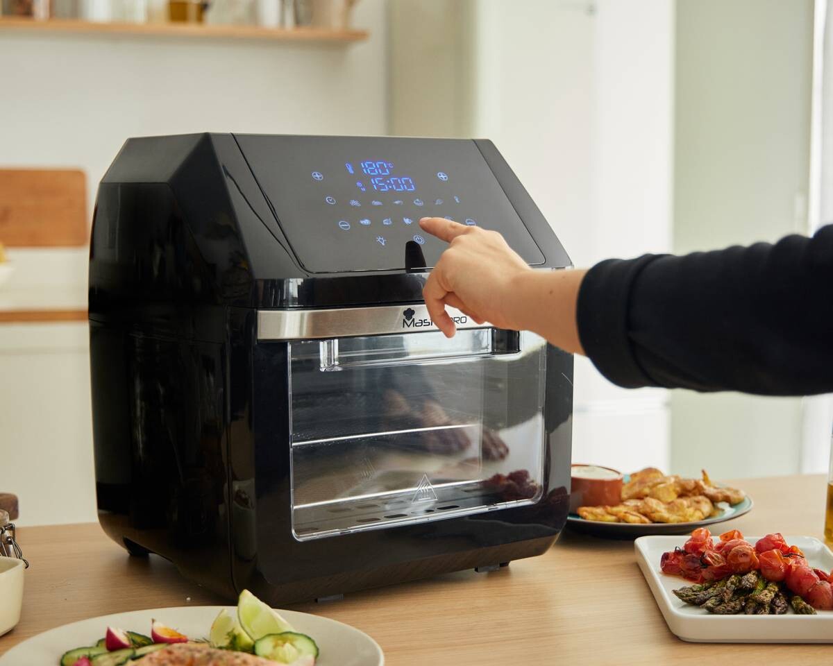 MASTERPRO Heißluftfritteuse BGMP-9310 Rocket schwarz Kunststoff B/H/T: ca. 37,5x43x37,5 cm ca. 11 l