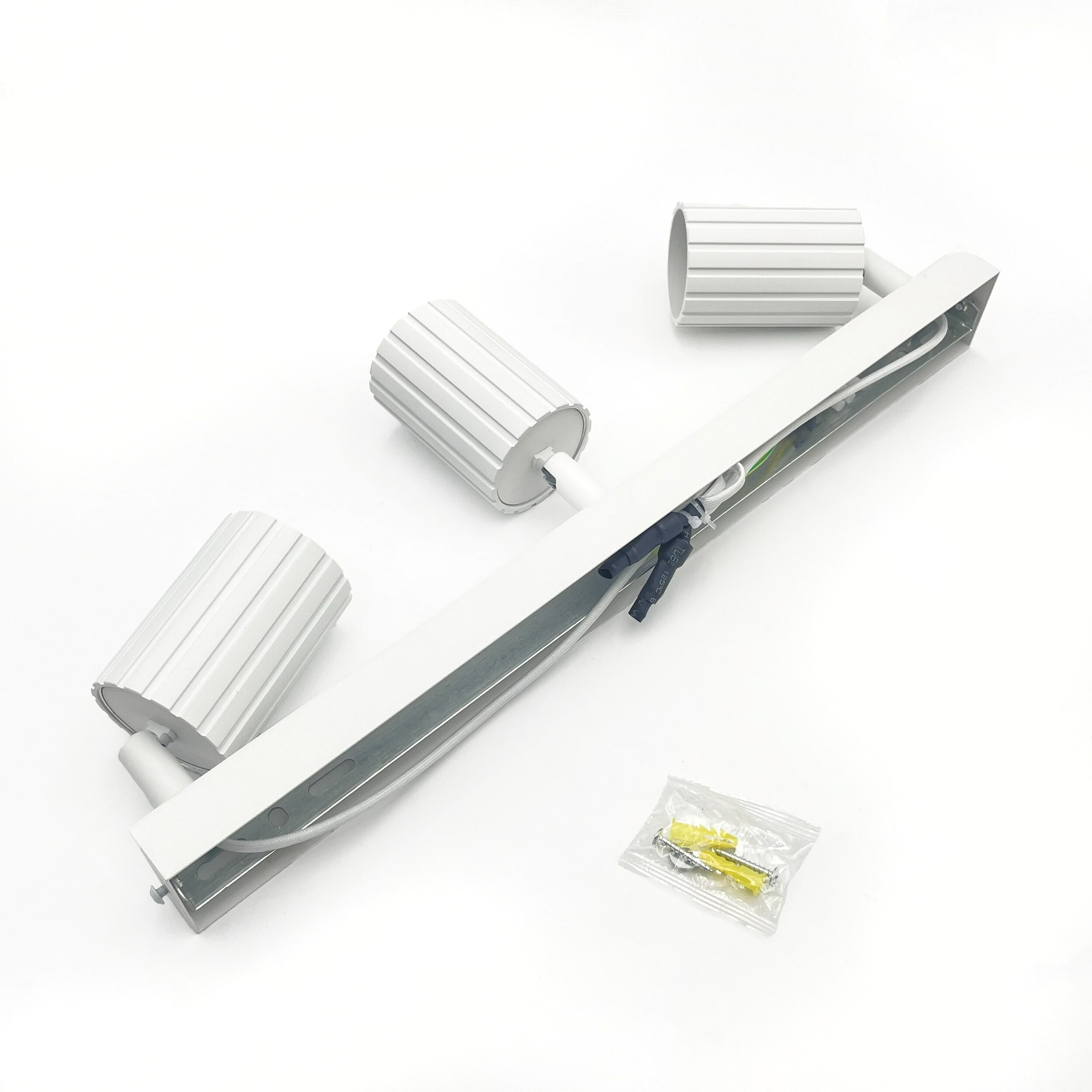 Lamkur Strahler Prisma weiß Stahl B/H/L: ca. 6,5x16,5x45 cm 3 Brennstellen