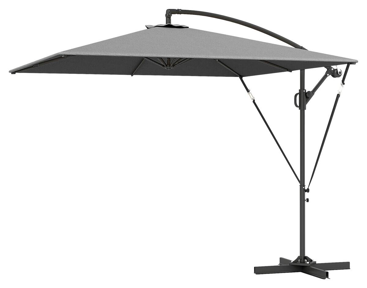 Outsunny Ampelschirm grau Polyester B/H/L: ca. 250x235x295 cm