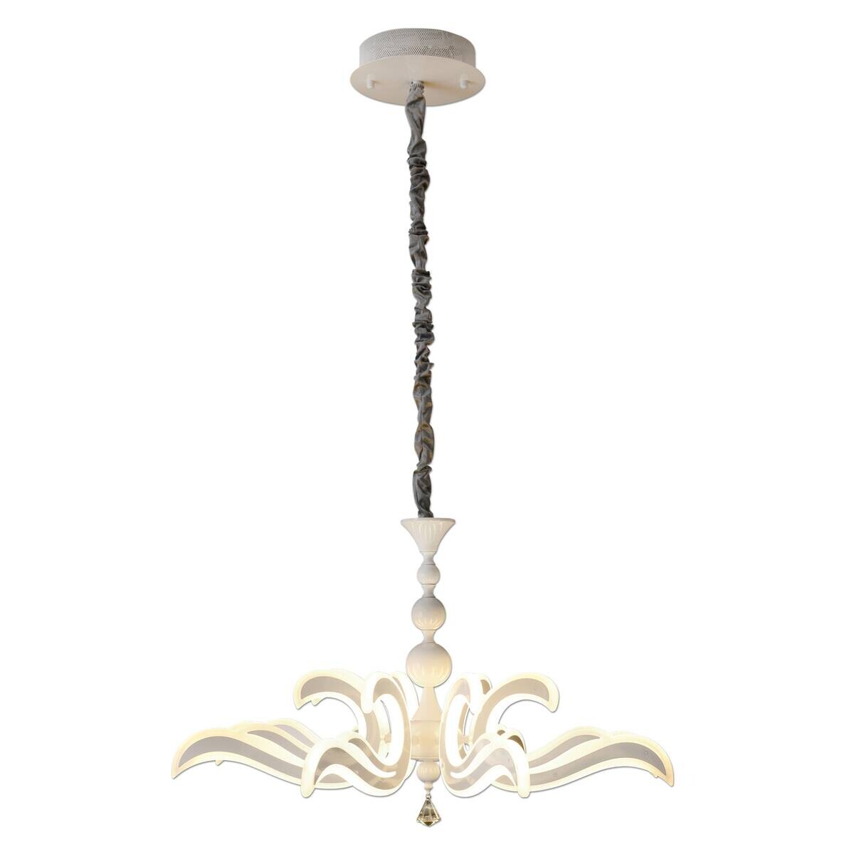 Näve Leuchten Pendelleuchte 6081323 weiß Metall Kunststoff B/H/T: ca. 66x120x66 cm null 1 Brennstellen