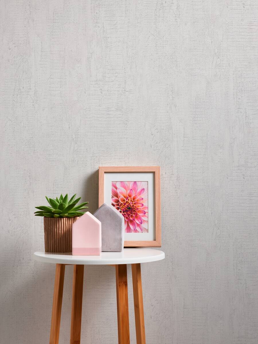 A.S.Creation Vliestapete Beton Concrete & More Betonoptik creme B/L: ca. 53x1005 cm