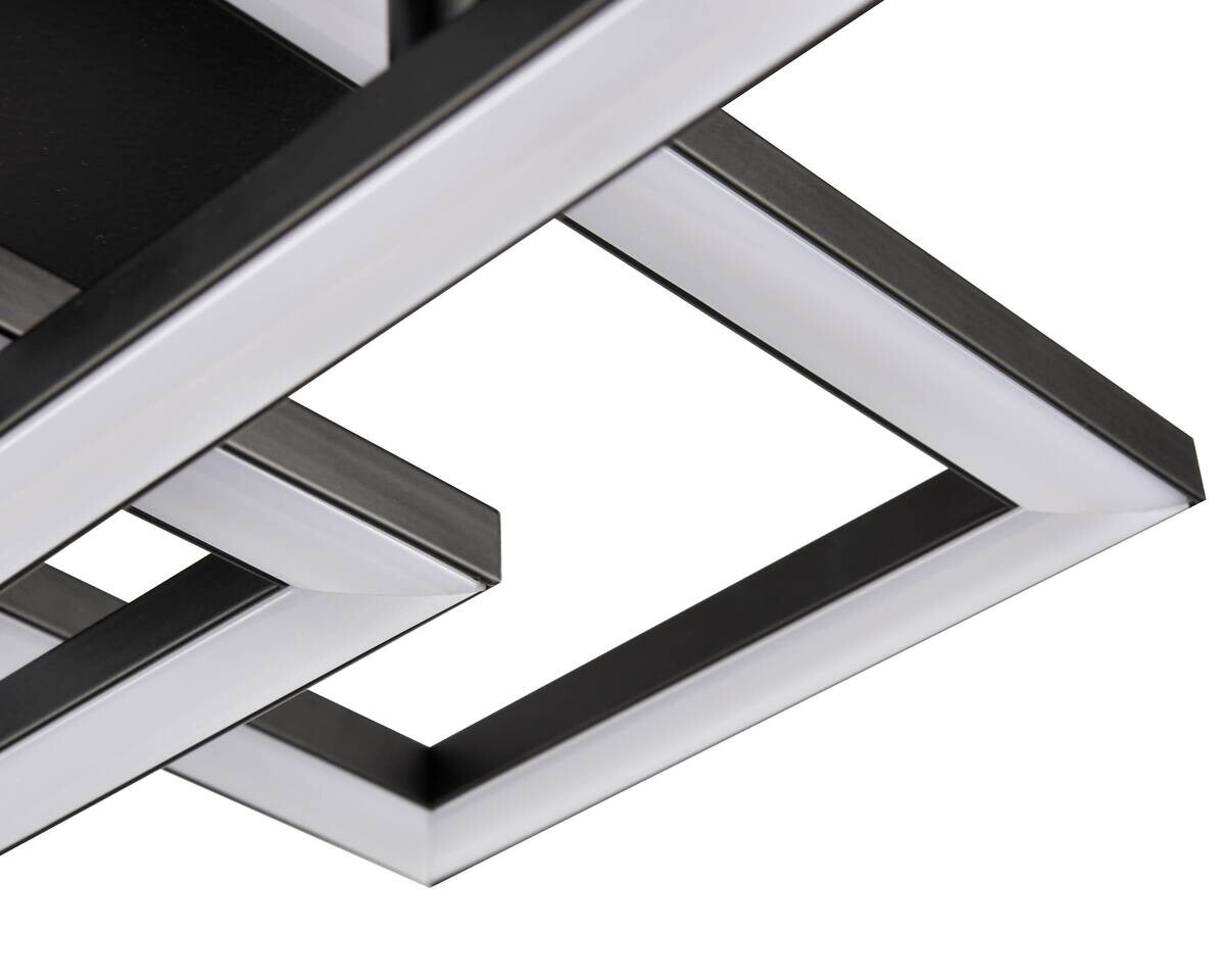 Nolo Deckenleuchte Tahnee schwarz Kunststoff B/H/L: ca. 35x8x64 cm