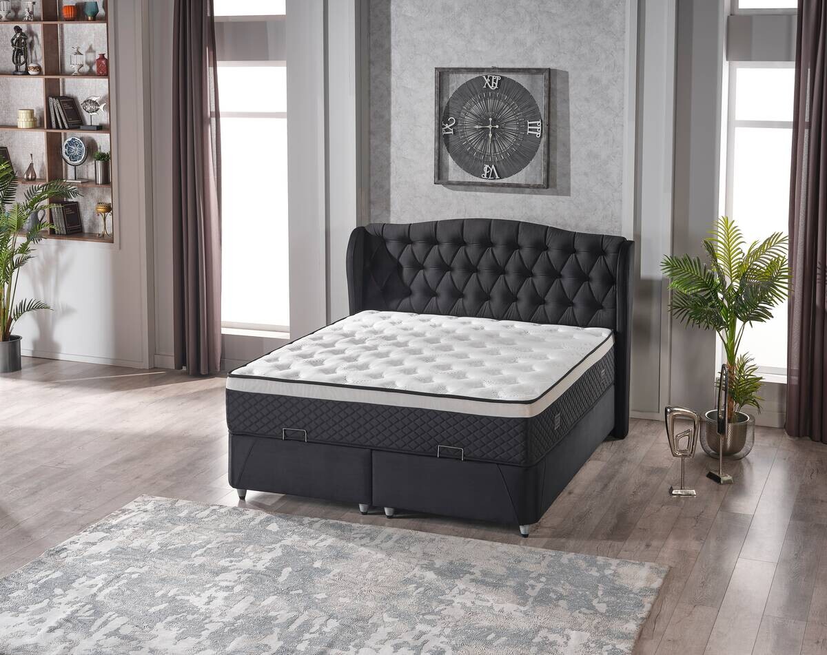 Polsterbett Adriatic schwarz Liegefläche B/L: ca. 180x200 cm