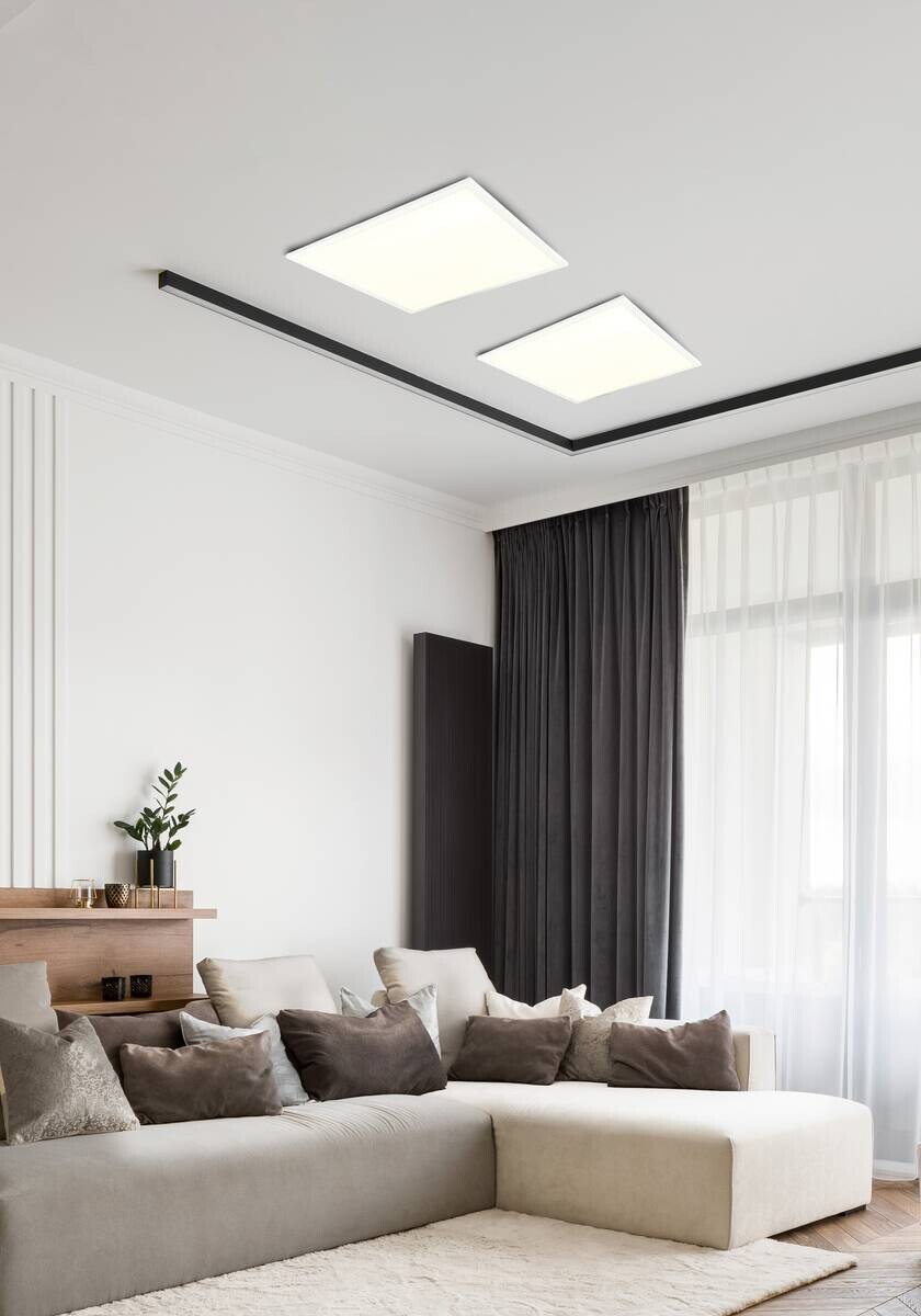 Näve Leuchten LED-Panel 1357903 weiß Metall Kunststoff B/H/T: ca. 29,5x5x29,5 cm 1 Brennstellen