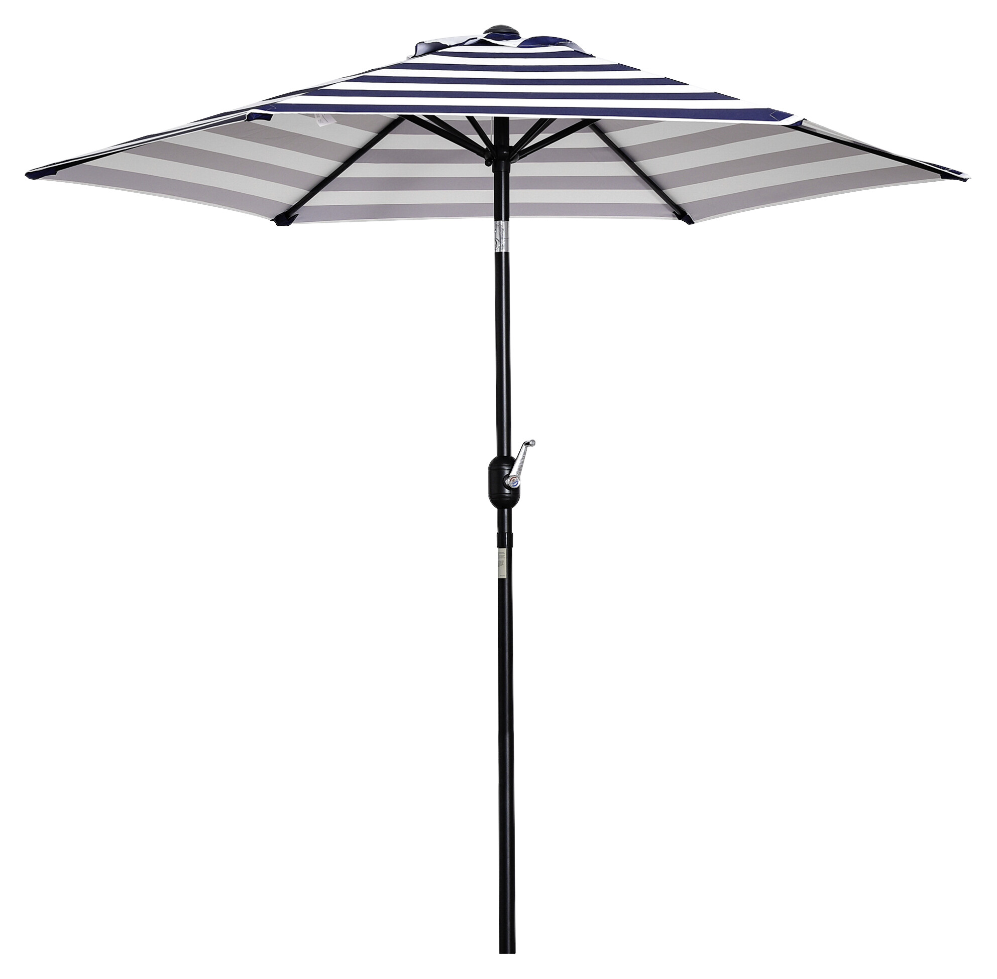 Outsunny Sonnenschirm blau Metall