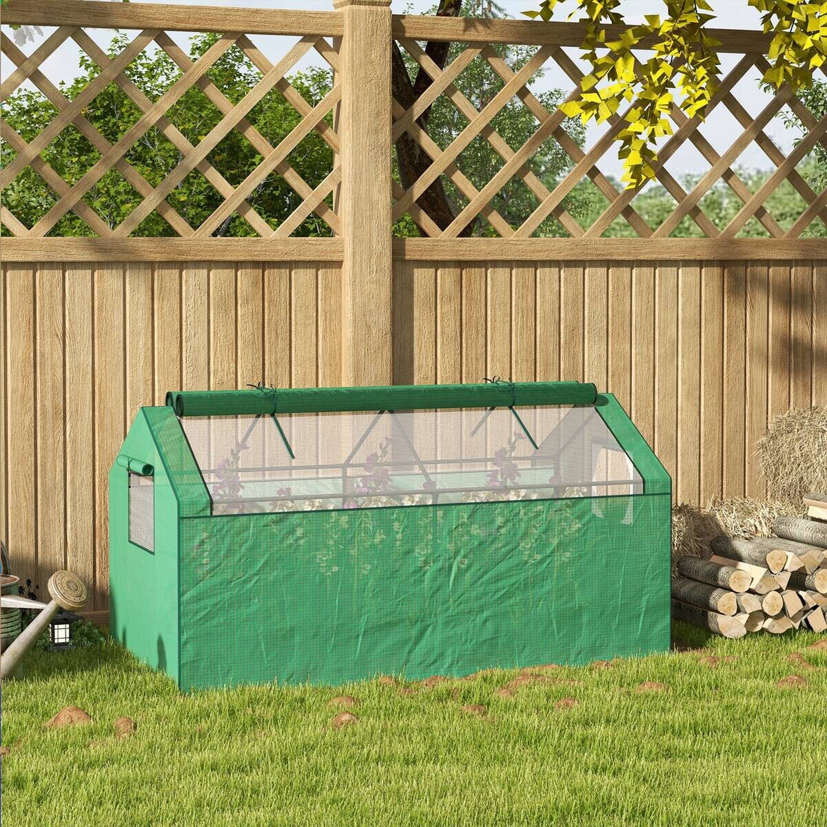 Outsunny Gewächshaus B/H/L: ca. 92x180x92 cm