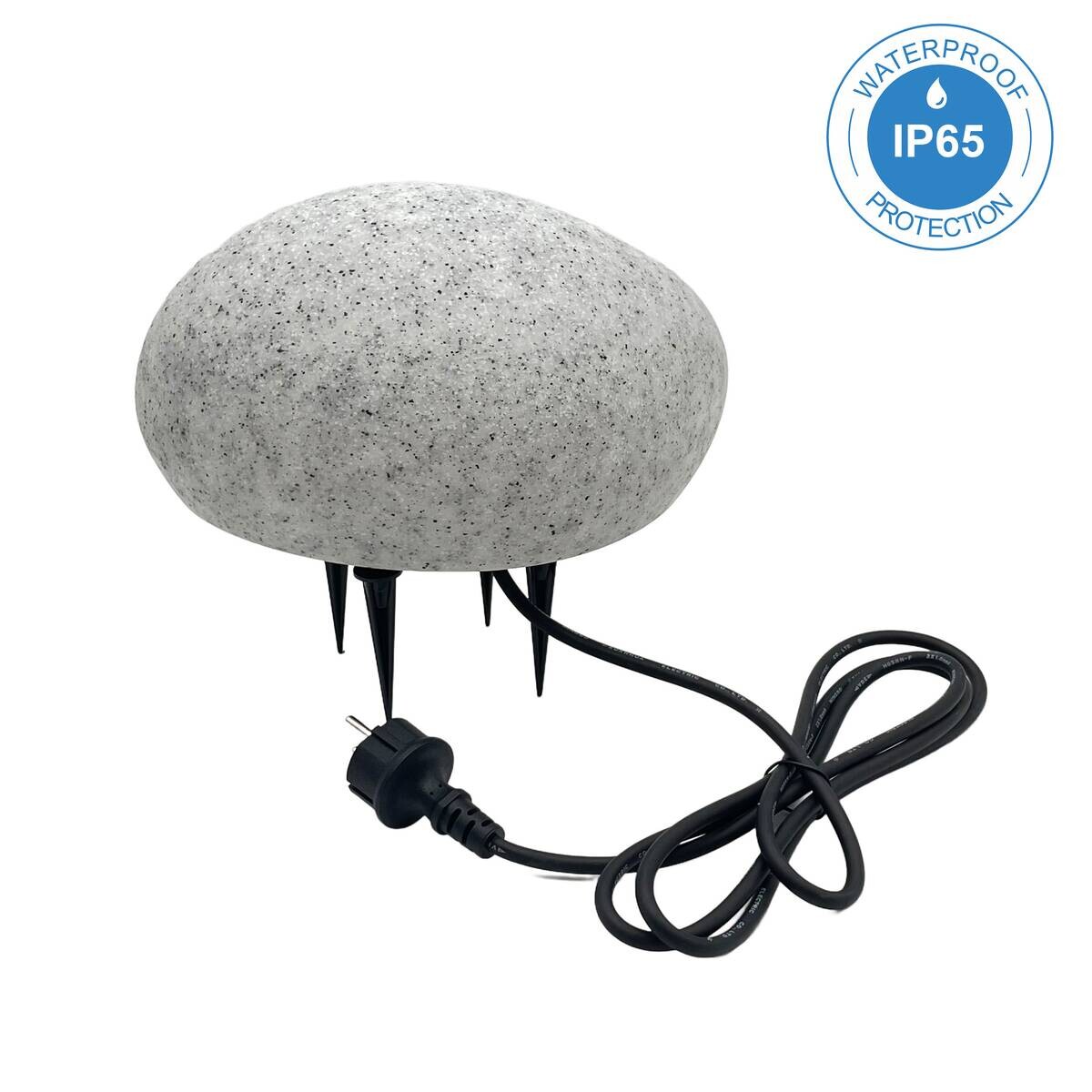 Außenleuchte stein B/H/L: ca. 16x26,5x16 cm