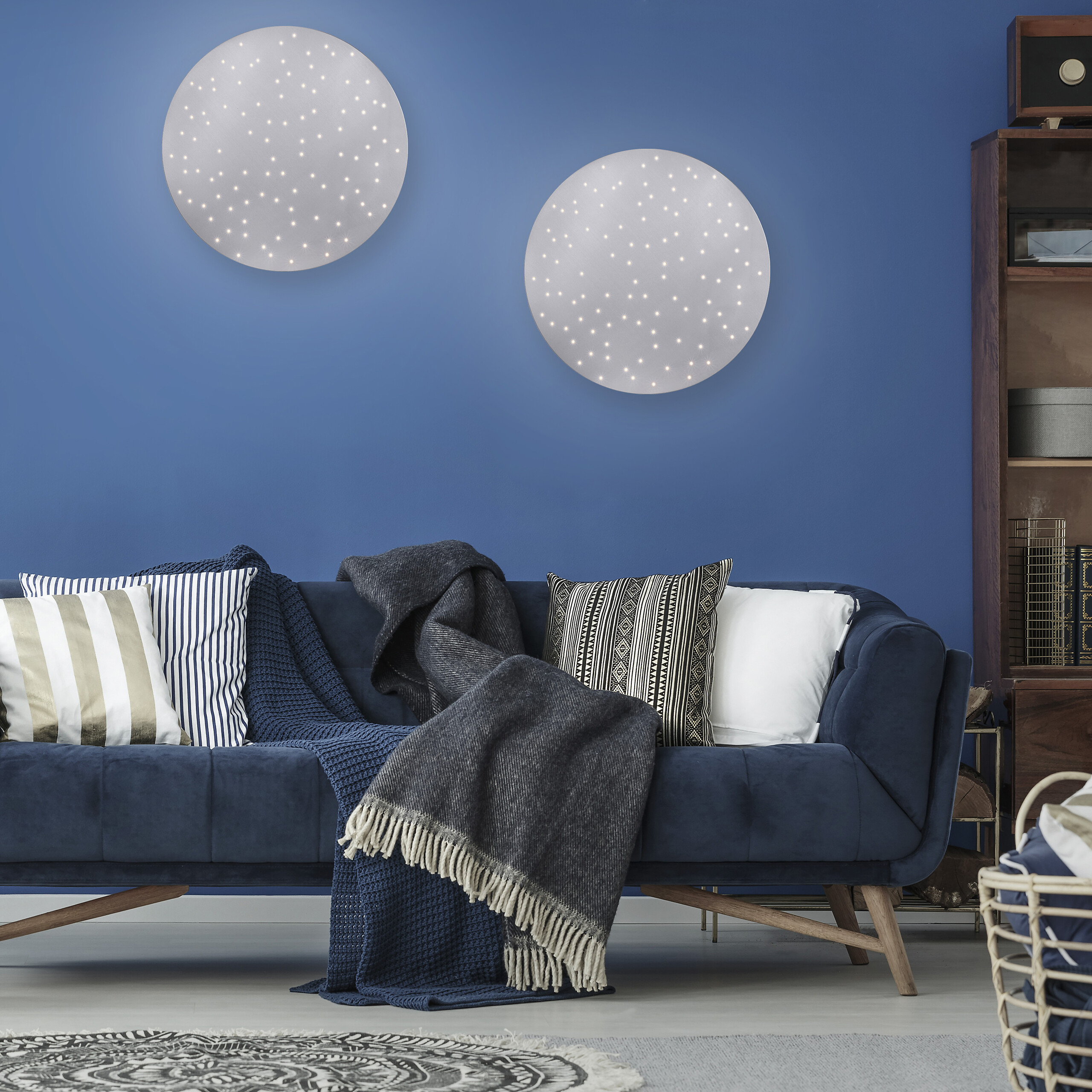 Just Light Deckenleuchte PN14673-55 Sparkle stahlfarbig Aluminium Stahl Kunststoff H/D: ca. 4x48 cm