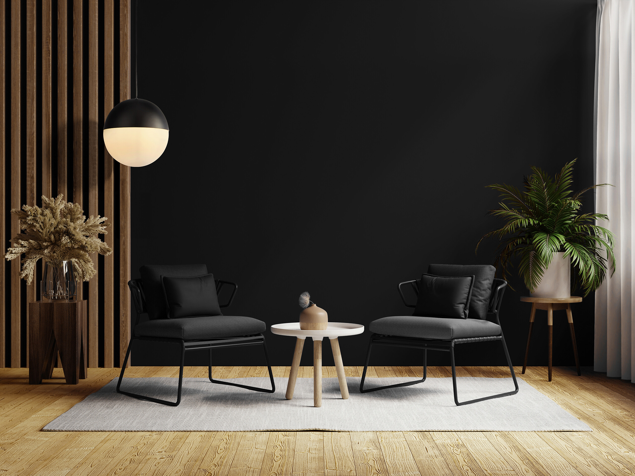 Searchlight Pendelleuchte Endor Opal schwarz Stahl Glas B/H/L/D: ca. 25x150x25x25 cm E27 1 Brennstellen