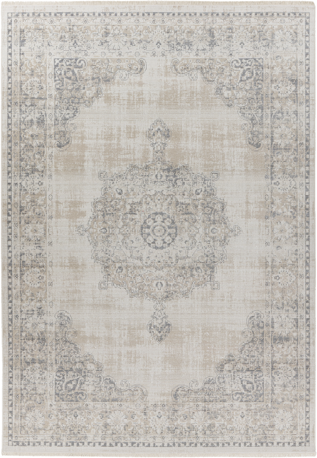 Kayoom Kurzflorteppich Milan 125 grau B/H/L: ca. 120x0,5x170 cm Kayoom Kurzflorteppich Milan 125 grau B/H/L: ca. 120x0,5x170 cm