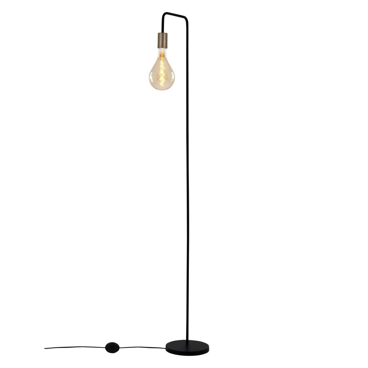 Näve Leuchten Stehleuchte 2097222 schwarz Kunststoff Metall B/H/T: ca. 20,5x150x20,5 cm 1 Brennstellen