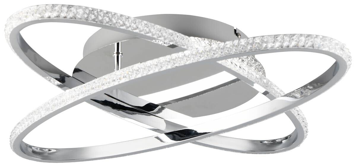 Reality Deckenleuchte Lane Chrom Metall B/H/D: ca. 58x9x58 cm