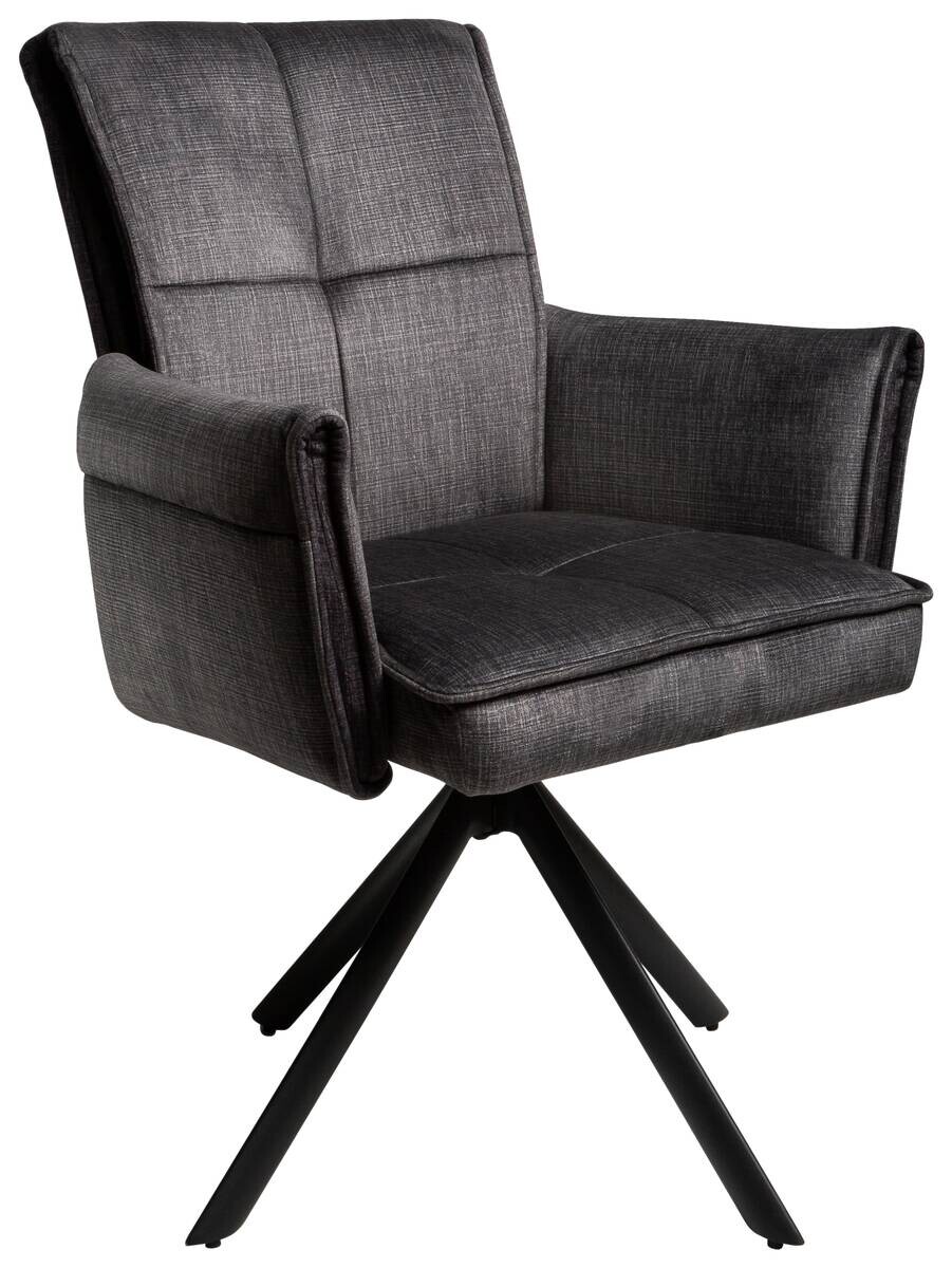 Armlehnstuhl Renate grau Samt B/H/T: ca. 59x92x67 cm