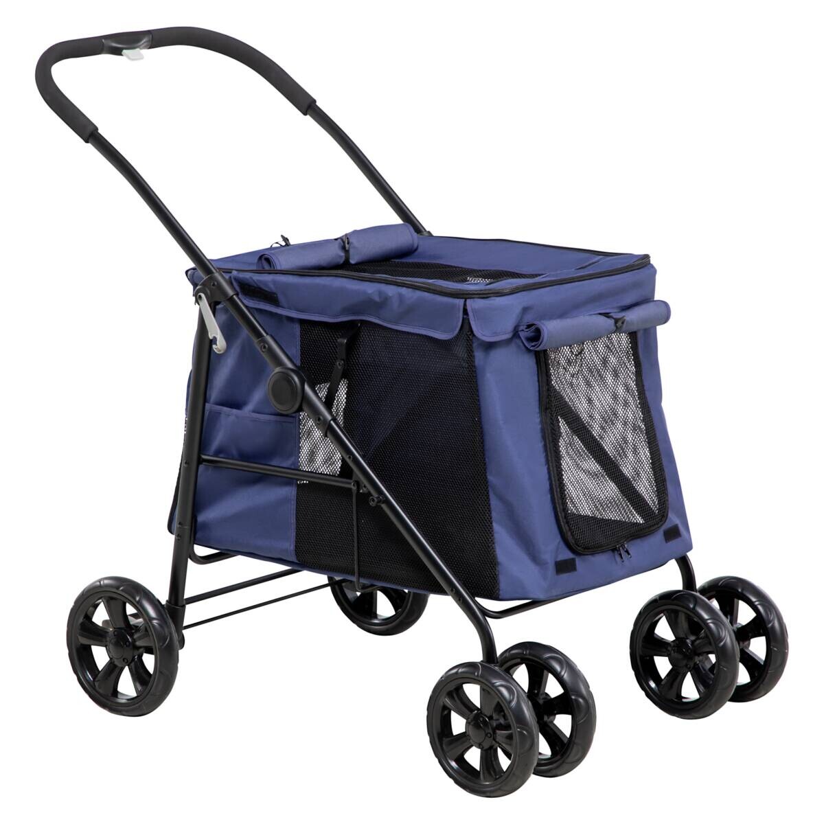 PawHut Hunde-Zubehör blau Polyester B/H/L: ca. 62x102x105 cm