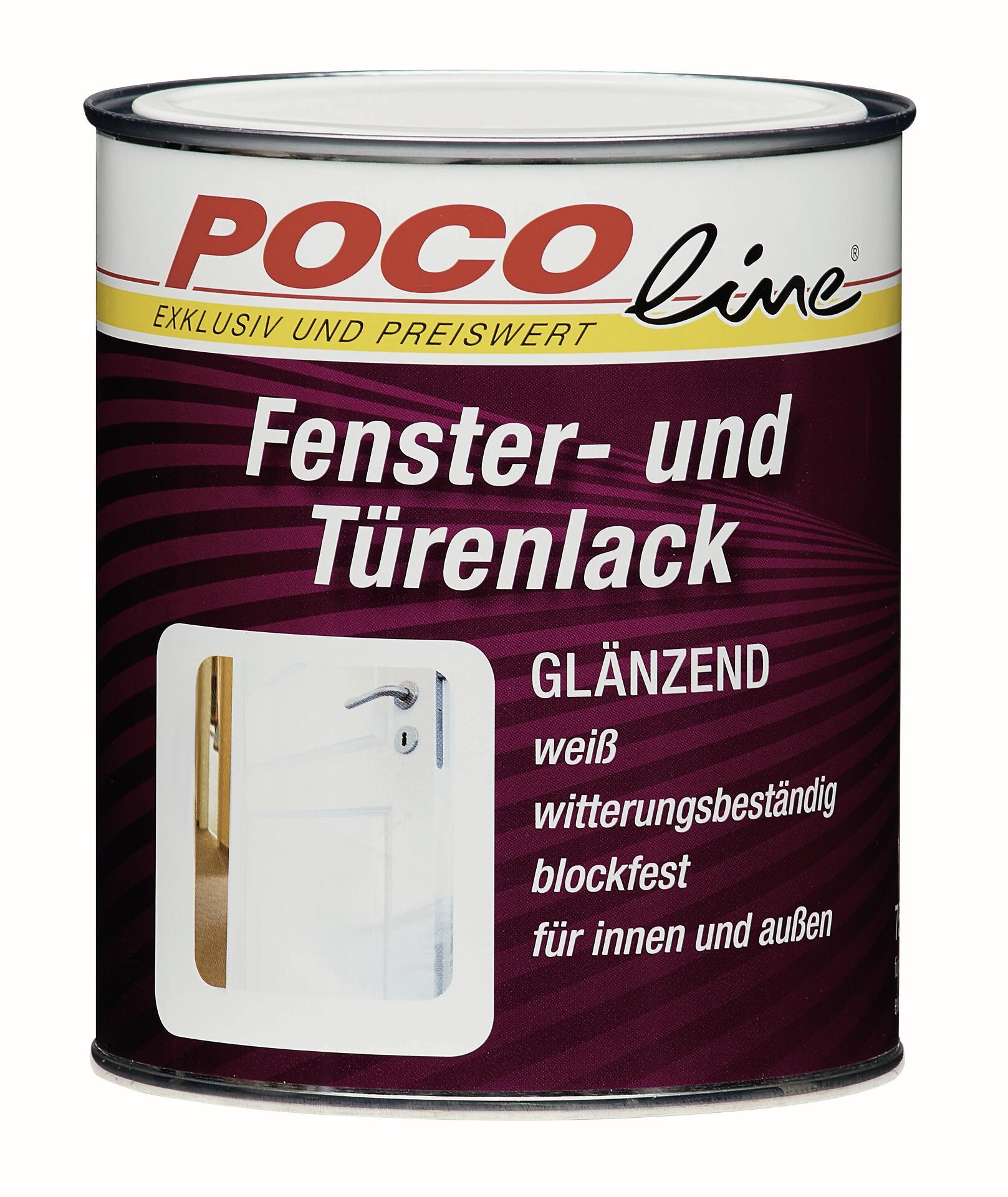 POCOline Acryl Türen- und Fensterlack weiß glänzend ca. 0,75 l