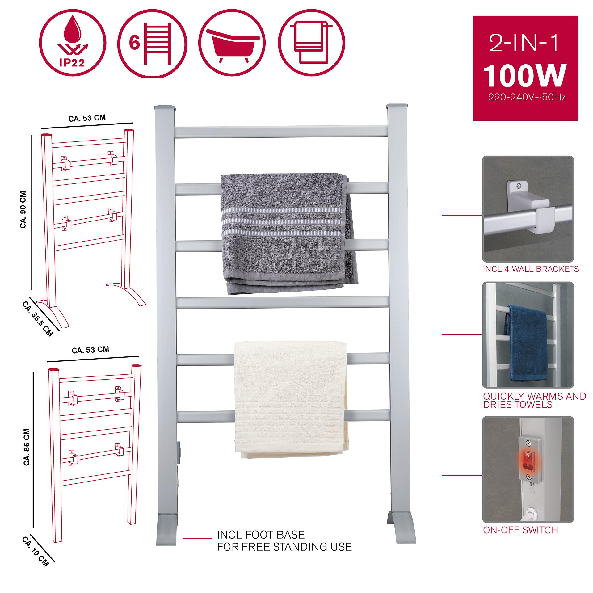 Handtuchwärmer silber