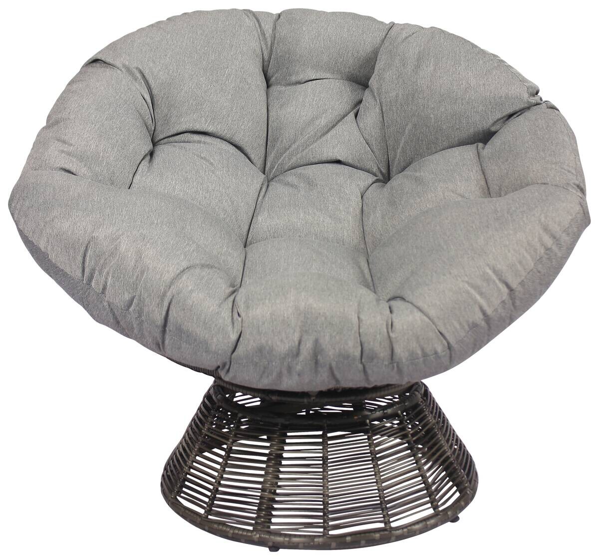 POCOline Gartensessel braun Polyrattan H/D: ca. 78x96 cm