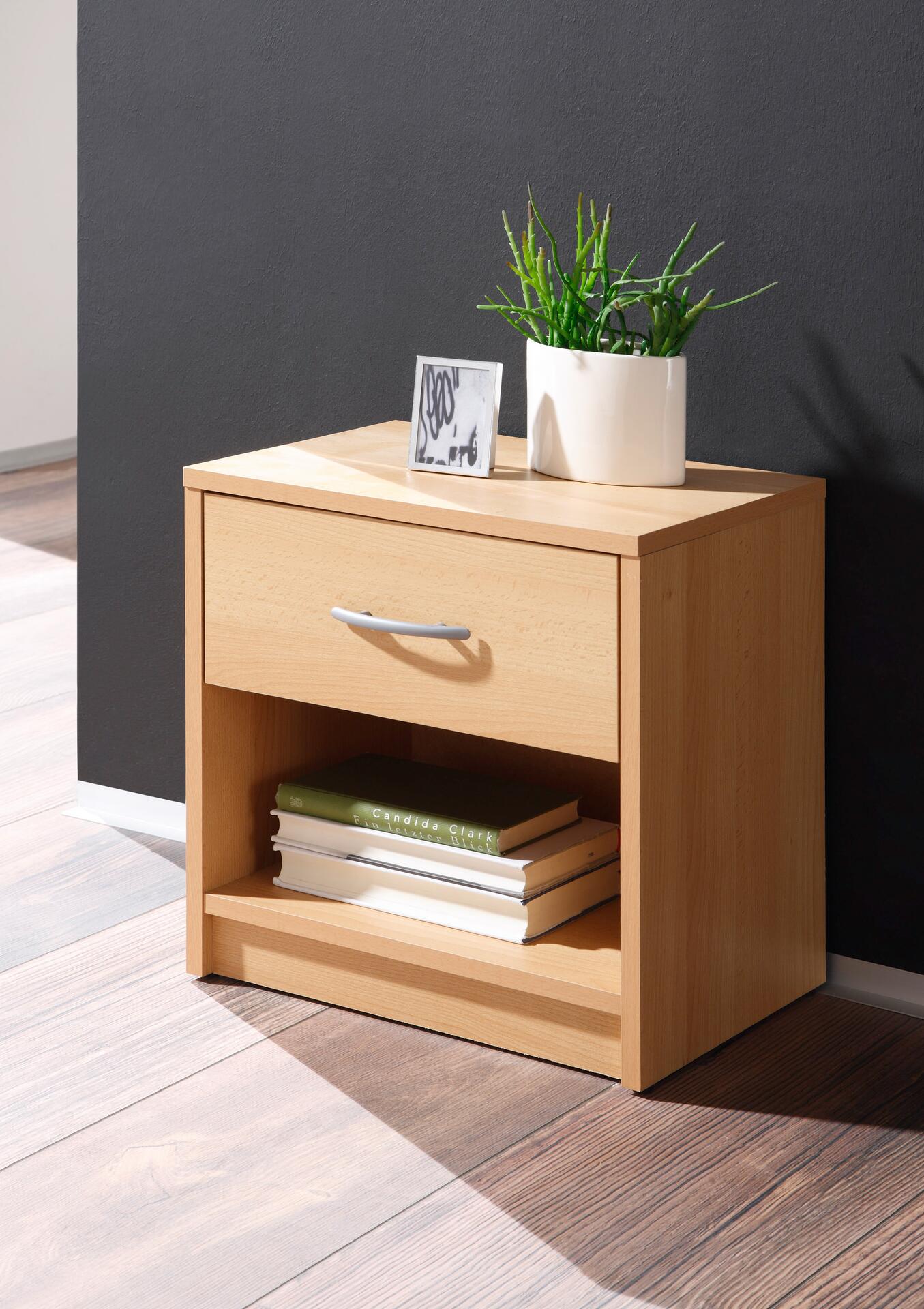 Nachtkonsole Pepe buche Nachbildung B/H/T: ca. 39x41x28 cm