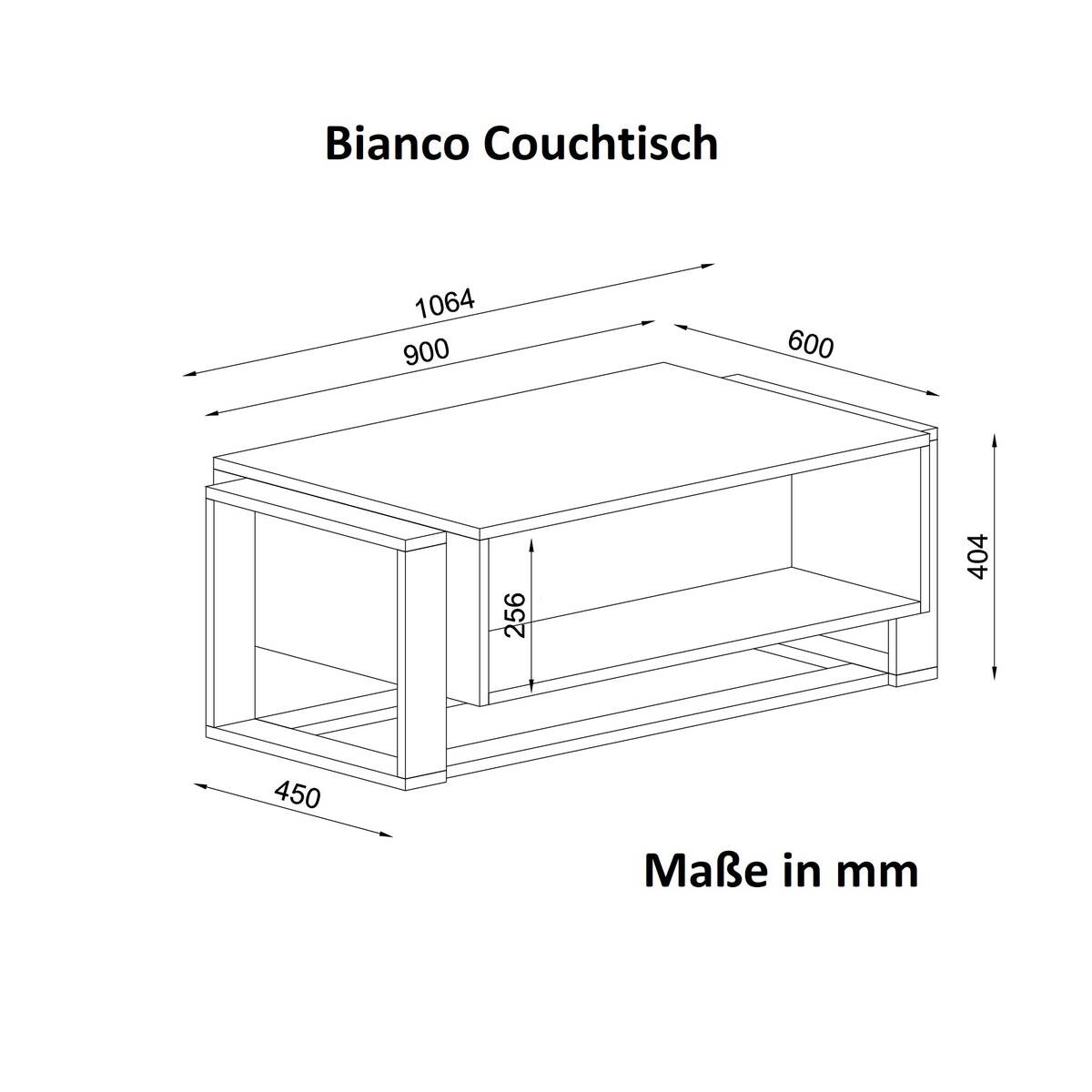 Couchtisch Rebab Rebab Braun Optik dunkelgrau Marmor Optik B/H/T: ca. 107x41x60 cm