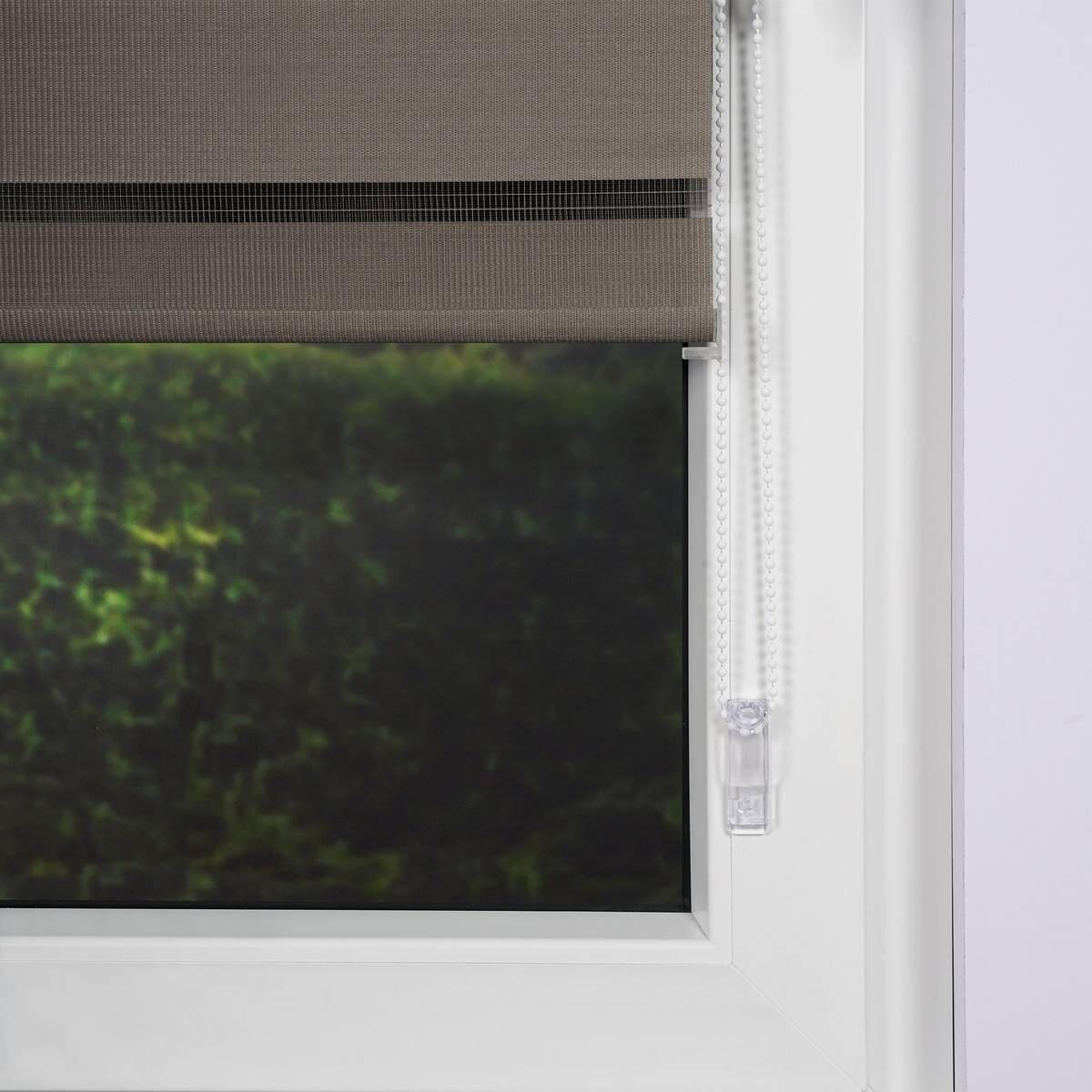 Doppelrollo Just braun B/L: ca. 60x160 cm