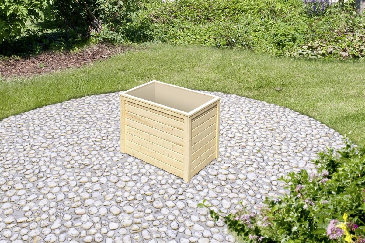 Karibu Hochbeet natur Fichte B/H/T: ca. 98x64x65 cm