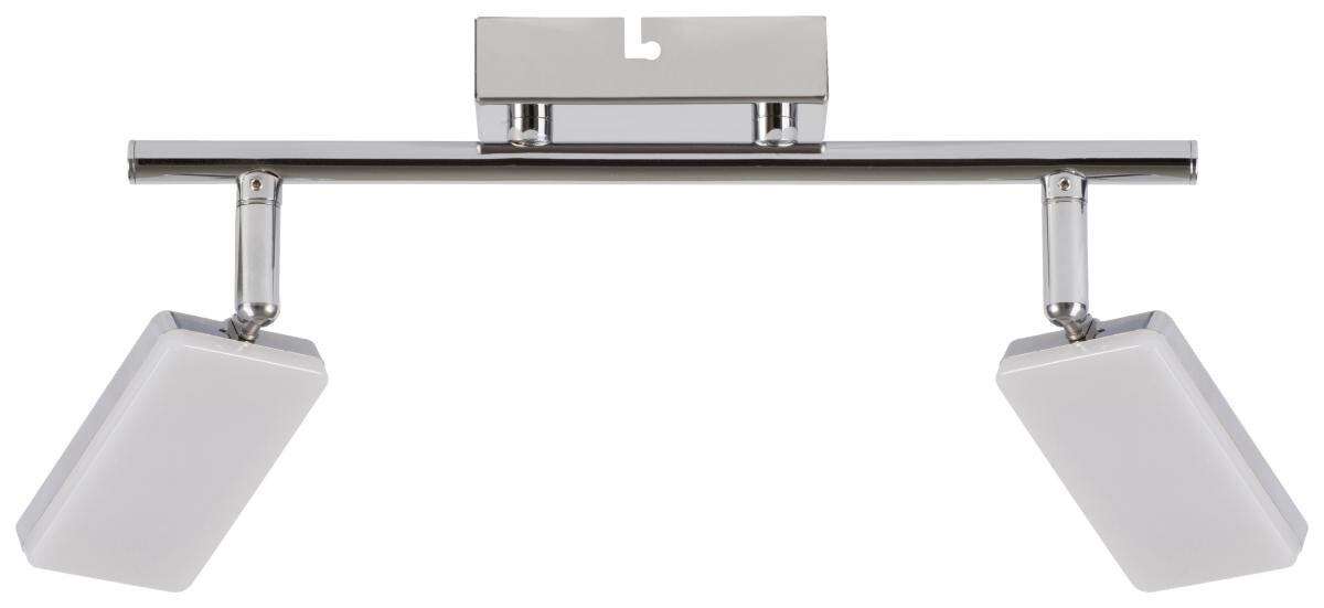 POCOline Spotbalken Chrissy Chrom Metall Kunststoff L: ca. 30 cm 2 Brennstellen