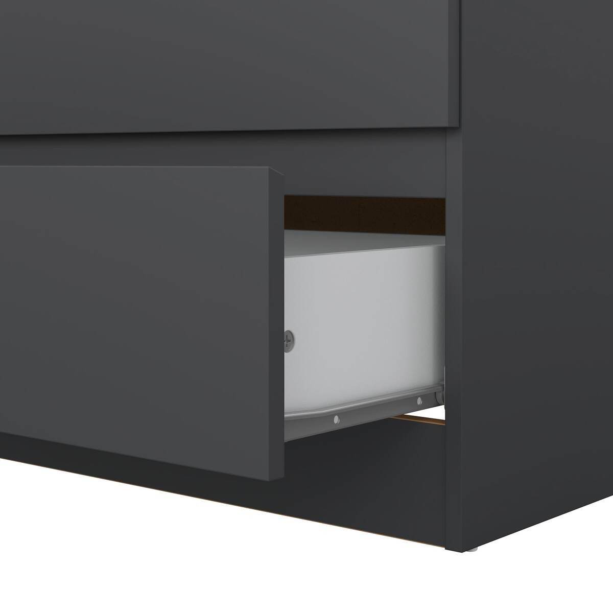 Kommode Mara schwarz B/H/T: ca. 77x80,5x42 cm