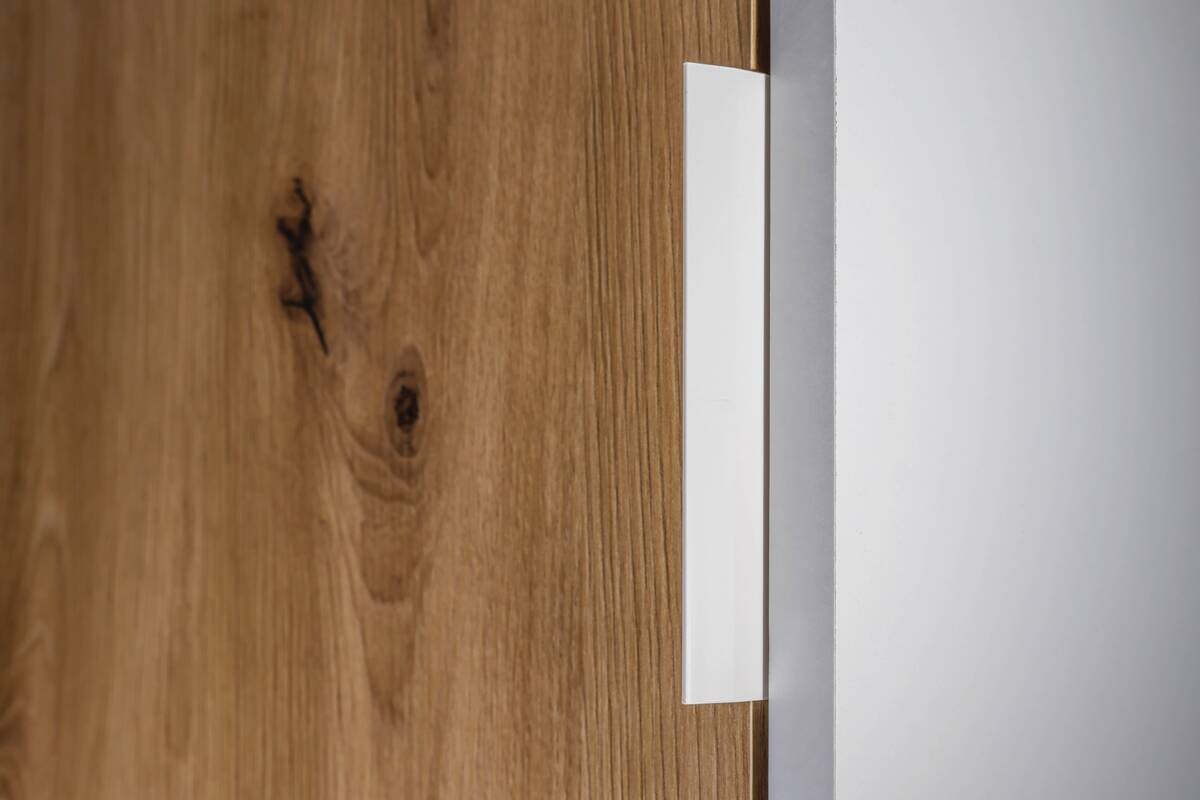 Kommode Pepeto 2T2S weiß weiß beschichtet Optik B/H/L: ca. 30x77x120 cm