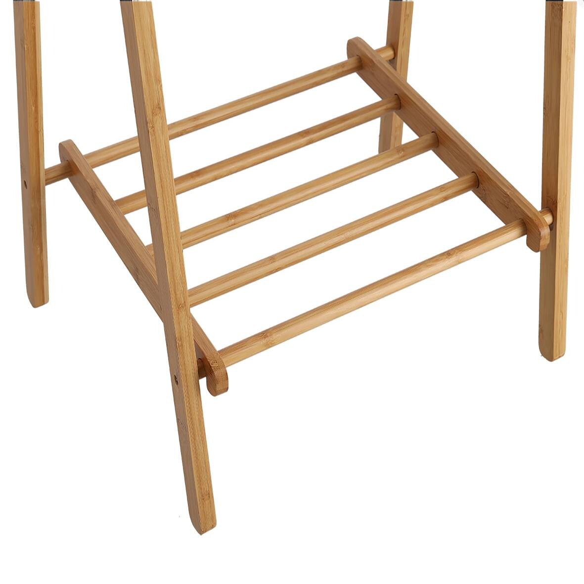 Zeller Garderobenständer natur Bambus B/H/T: ca. 74x159x46 cm