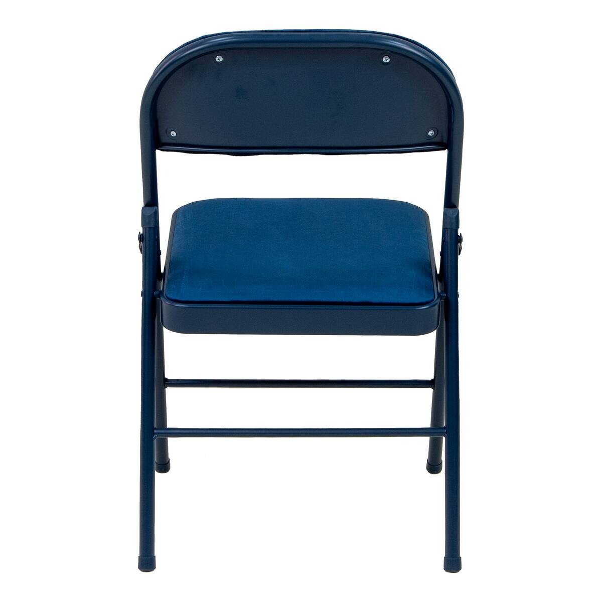 Klappstuhl Sören blau Samtoptik B/H/T: ca. 46,5x79x47 cm