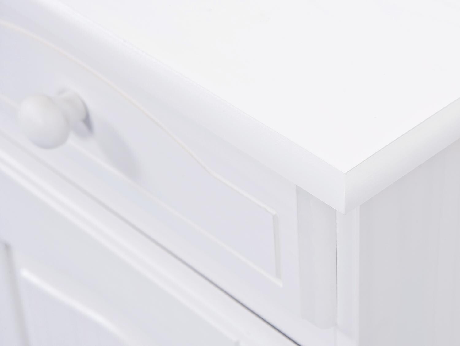 Vitrine Valencia weiß lackiert Kiefer B/H/T: ca. 88x198x43 cm