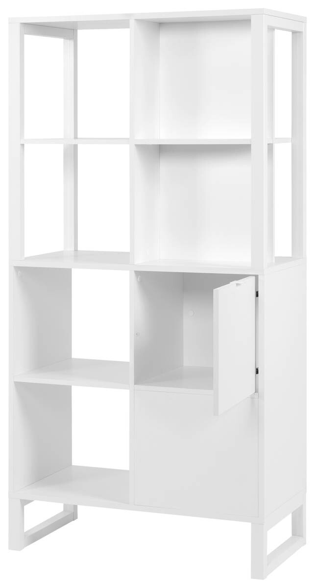 Regal Sumatra weiß Nachbildung B/H/T: ca. 83,5x165x40 cm