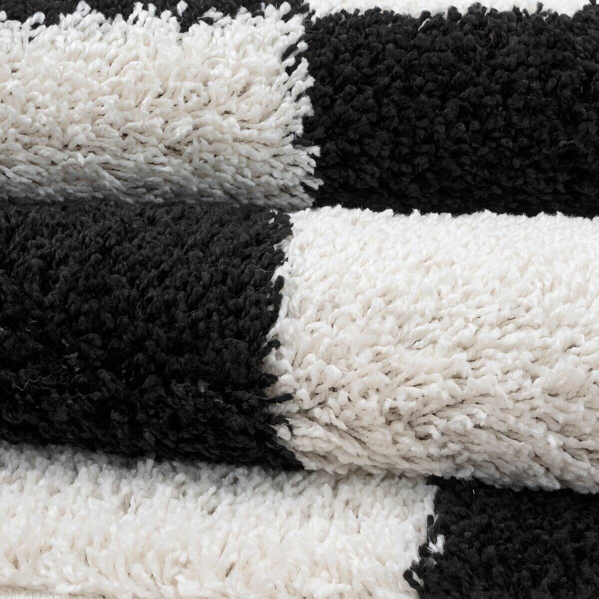 Sanat Hochflorteppich MILANO schwarz B/L: ca. 200x290 cm