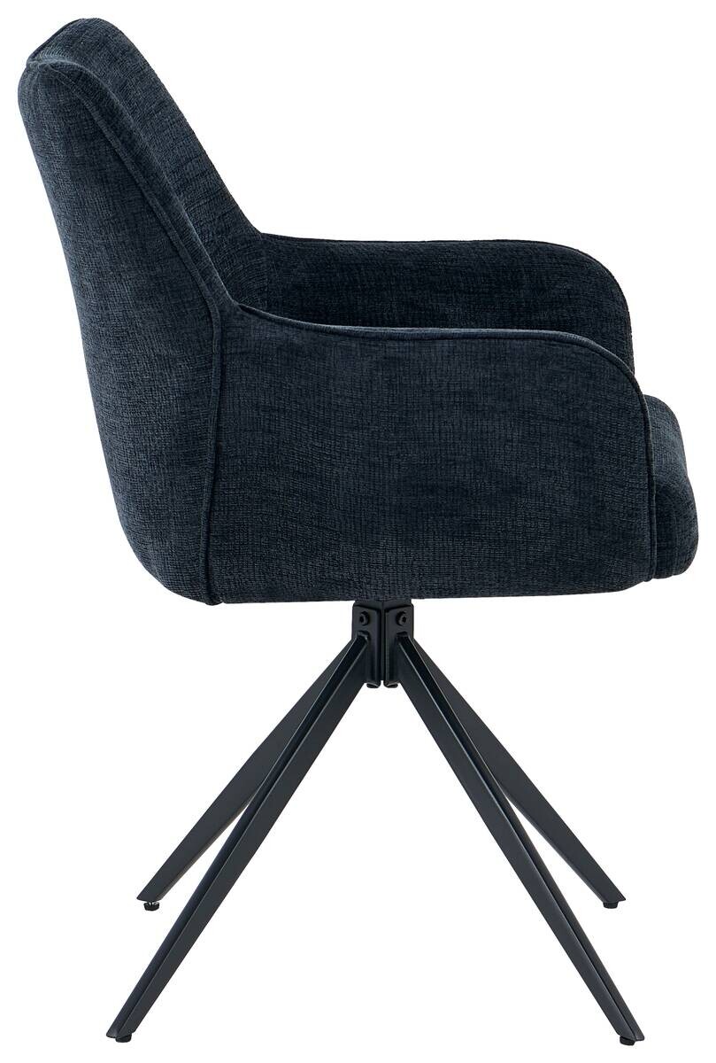 Armlehnstuhl Lena anthrazit Webstoff B/H/T: ca. 61x90x62 cm