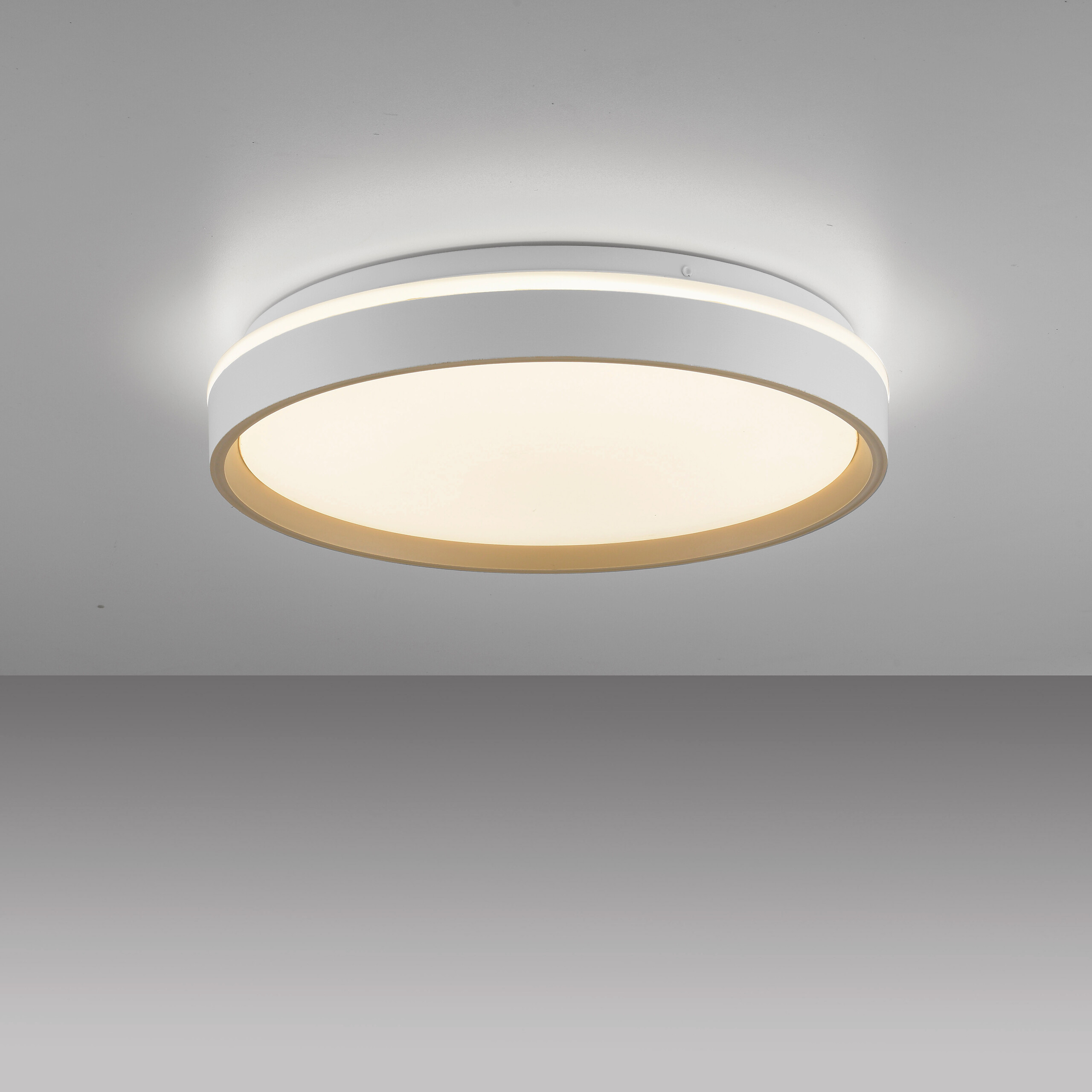 Just Light LED-Deckenleuchte Mio sand B/H/L: ca. 38,5x7,5x38,5 cm