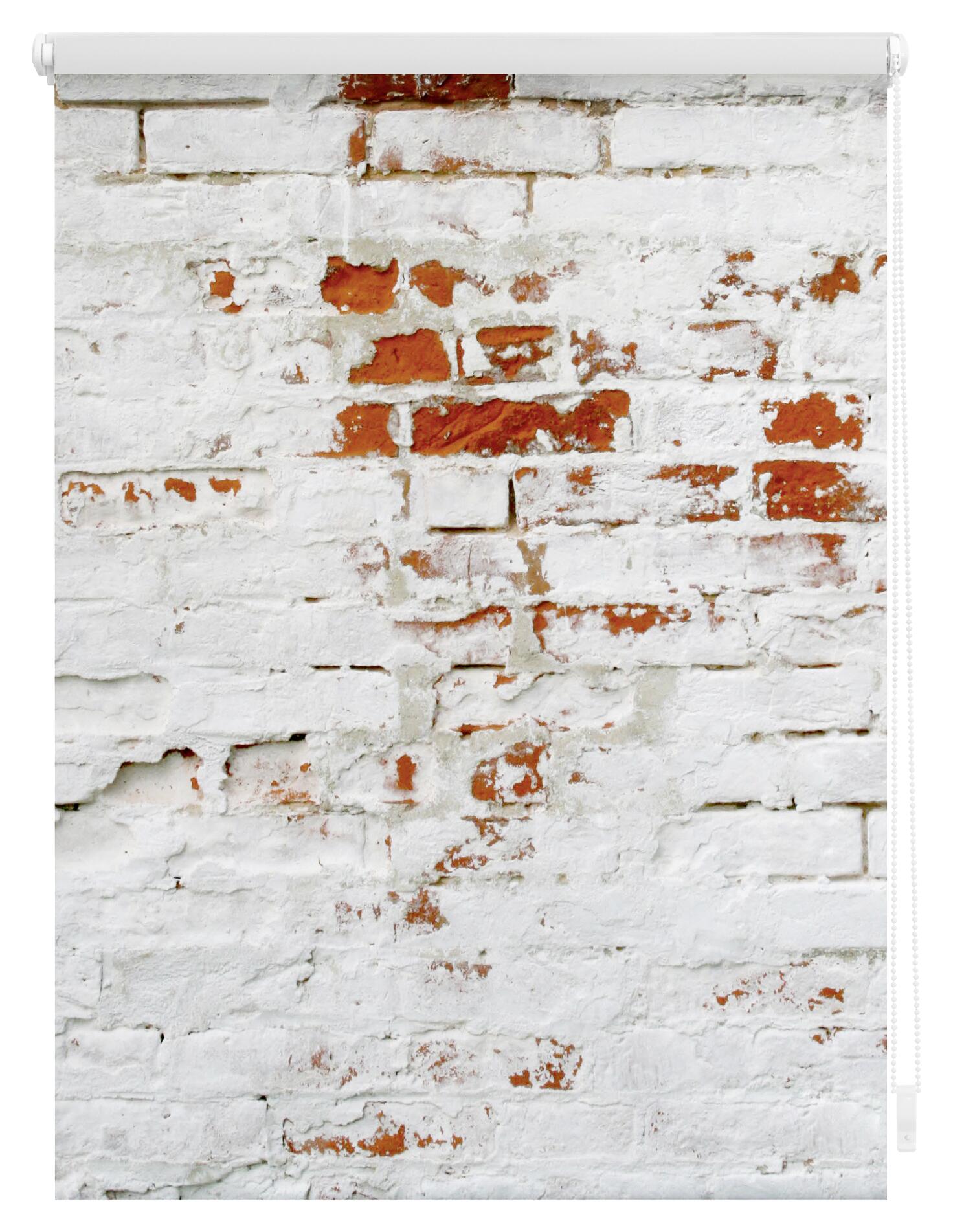 LICHTBLICK Rollo Mauer weiß B/L: ca. 60x150 cm