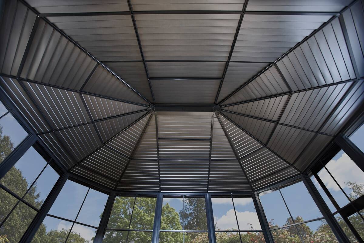 Sojag Kaltwintergarten Charleston anthrazit Aluminium B/H/T: ca. 472x281x367 cm