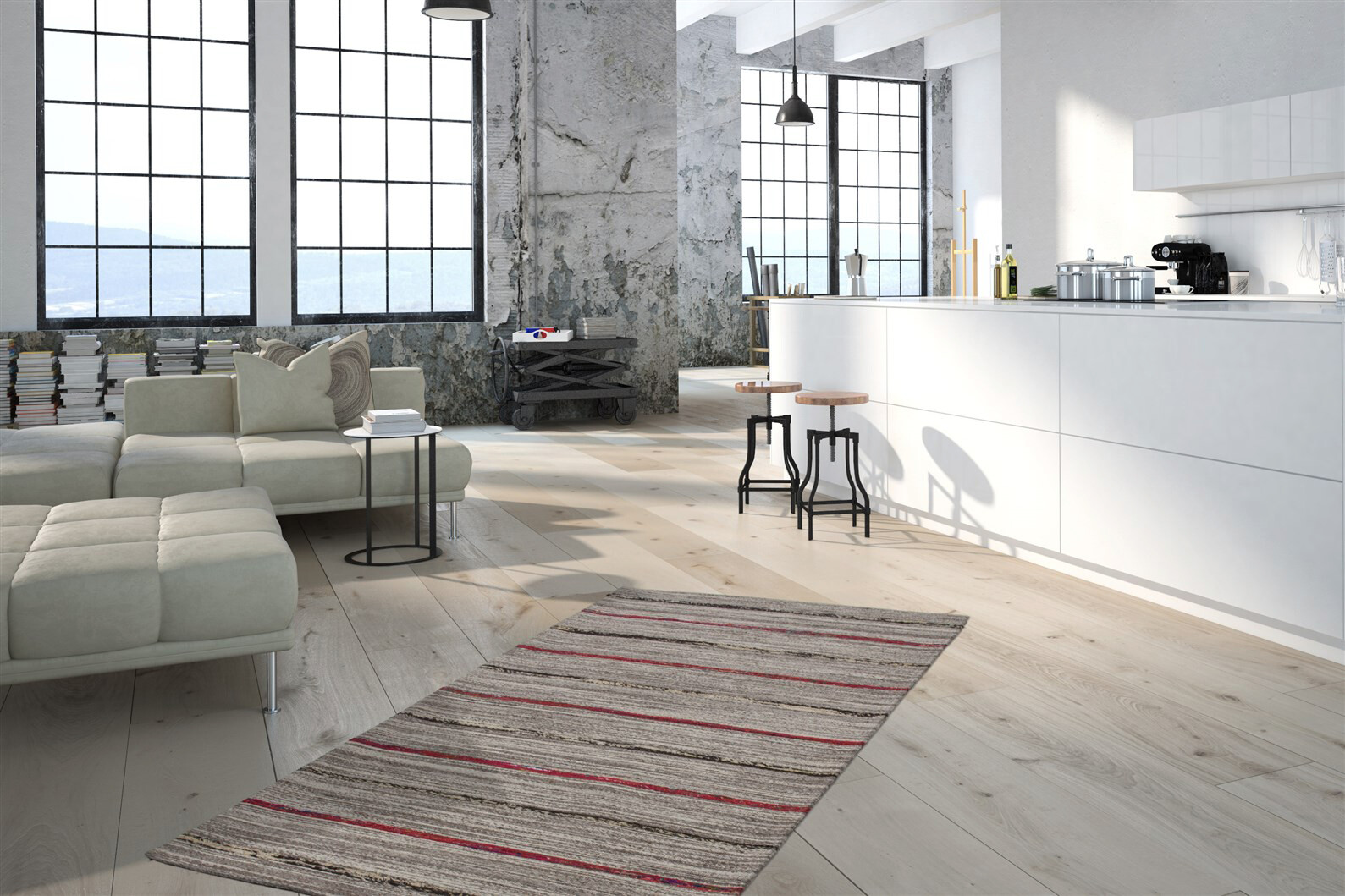 Kayoom Kurzflorteppich Duarte 110 creme B/L: ca. 160x230 cm