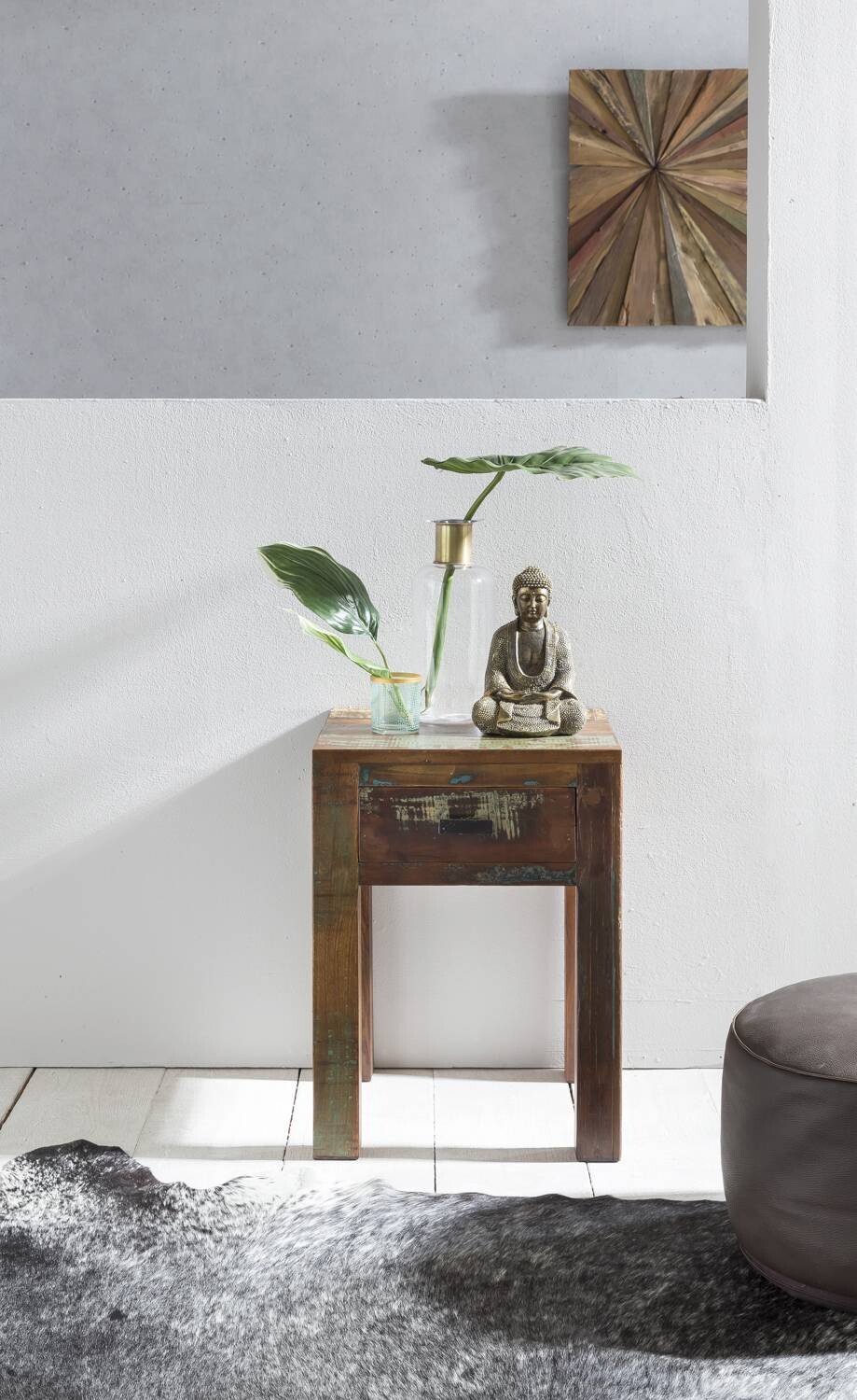 Nachtkonsole braun B/H/T: ca. 40x55x40 cm