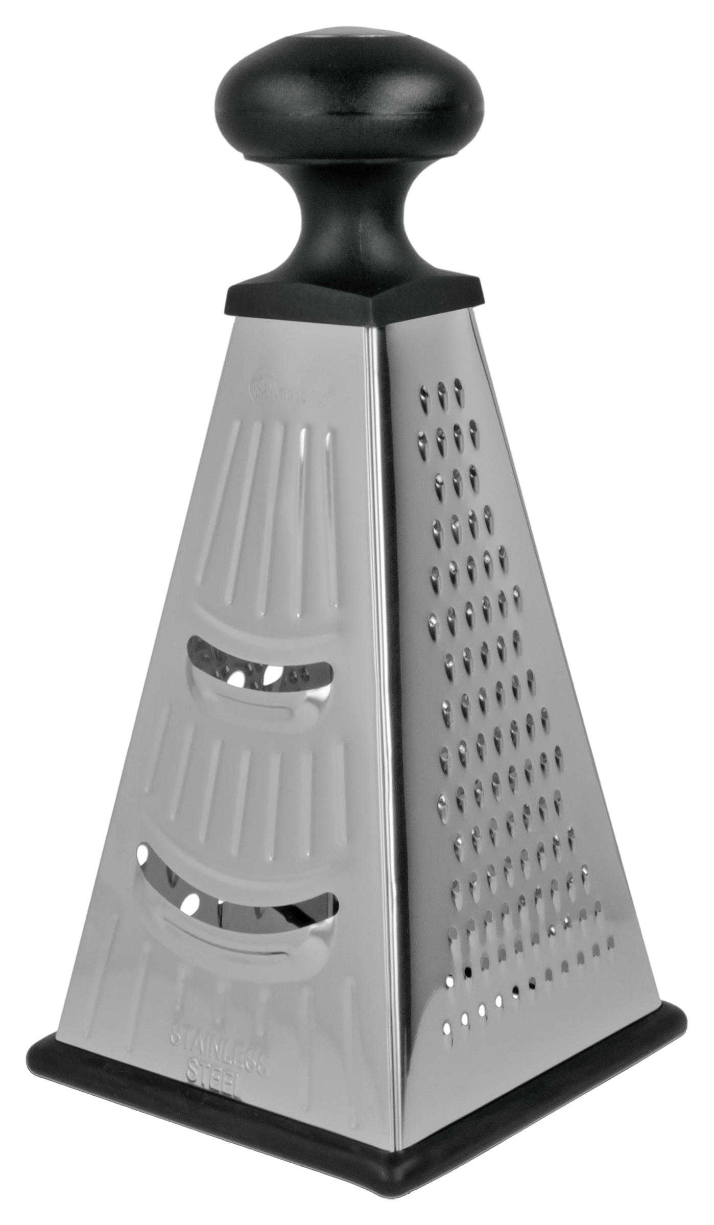 Reibe silber Edelstahl B/H/L: ca. 10,8x22,3x10,8 cm Reibe silber Edelstahl B/H/L: ca. 10,8x22,3x10,8 cm