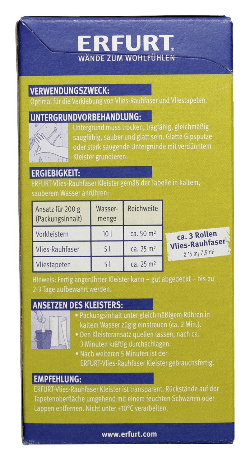 Erfurt Tapetenkleister Vlies-Rauhfaser ca. 0,2 kg